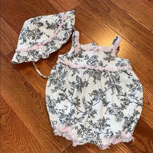 Savannah Baby Romper and Hat